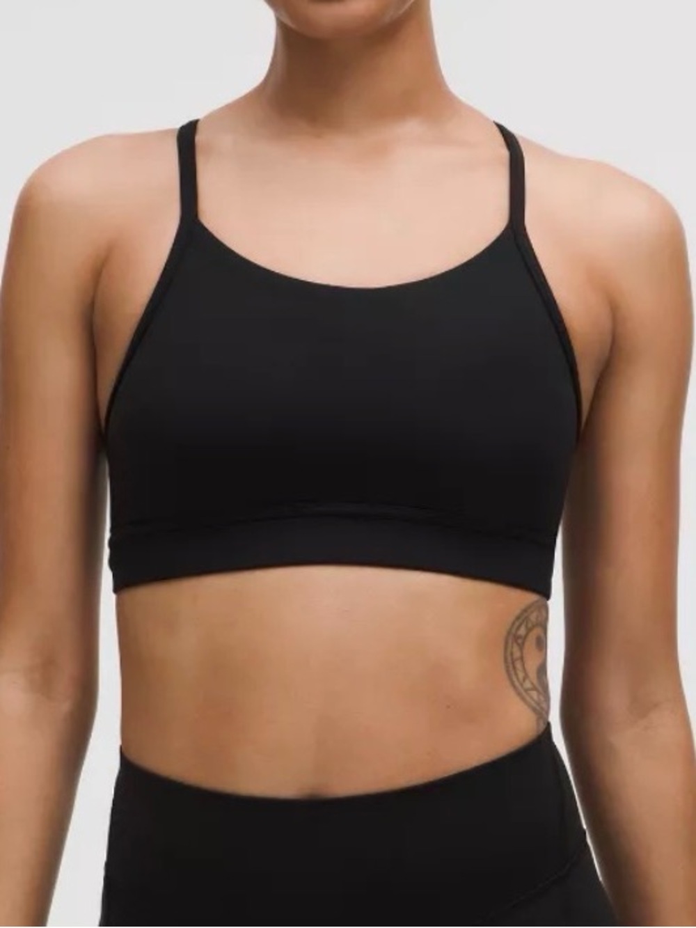 Lululemon Black Flow Y Bra Size 6